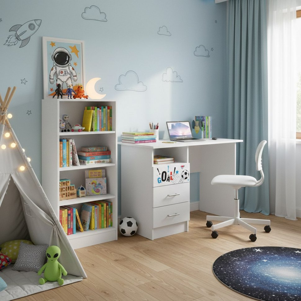 Стол письменный Вега Boy, Белый