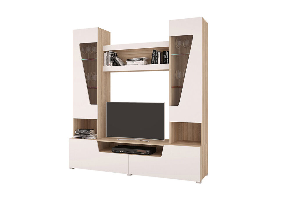 Гостиная Анталия (Горизонт) Белый софт