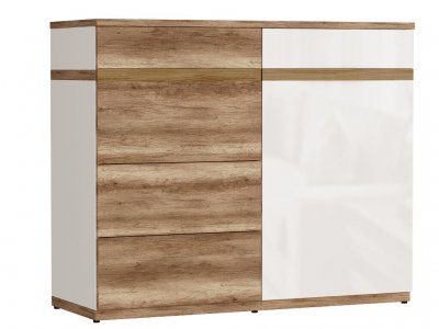 Комод узкий Николь-Люкс 04 (Арника)