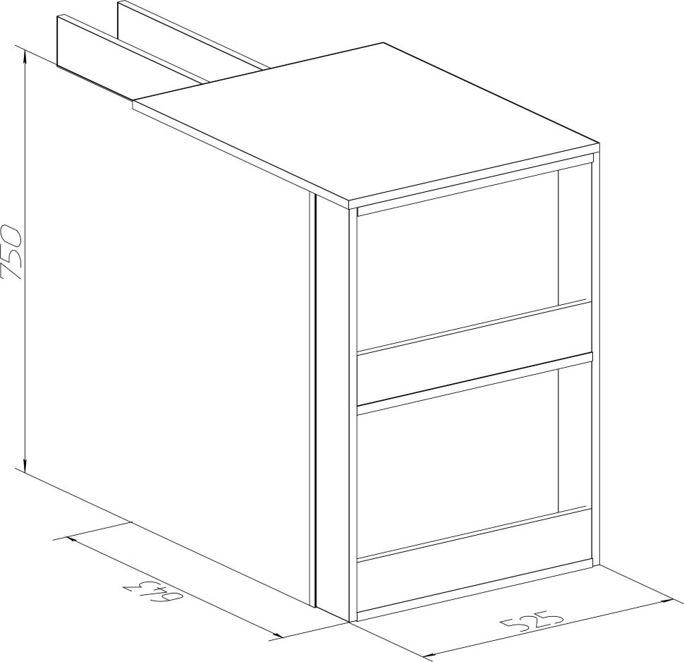 Cтол приставной угловой Nature 86 Глазов-мебель