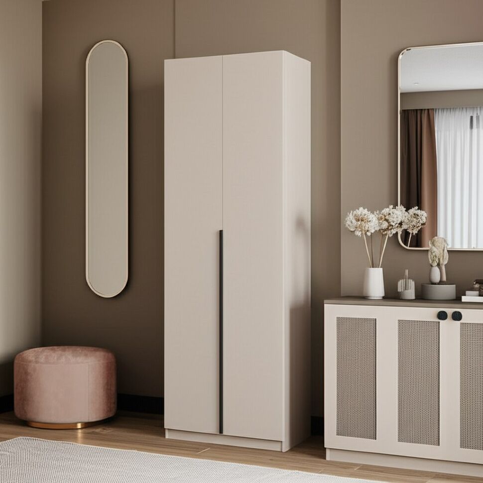 Шкаф распашной с наполнением (3 полки + штанга) ШК 5 (800), Меланж