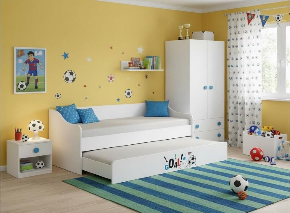 Кровать выдвижная Вега Boy, Белый