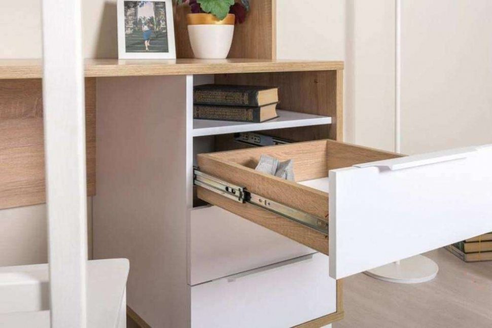 Комфорт Стол компьютерный 12.95 Дуб сонома/белый