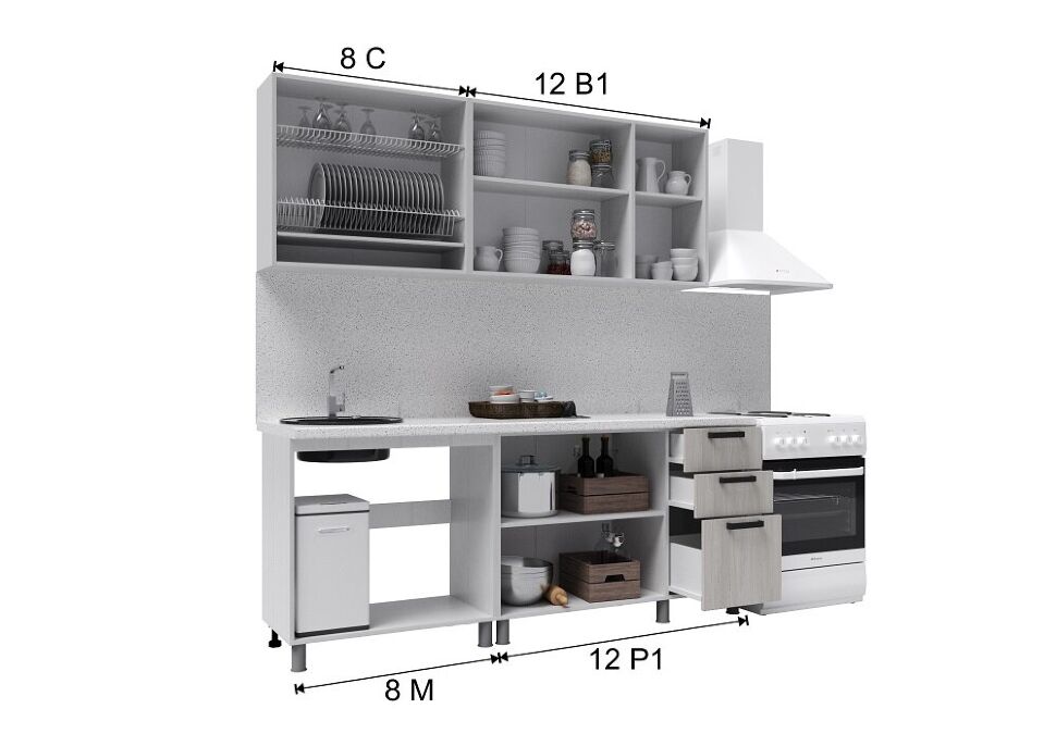 Кухня Версаль, 2 м Артик
