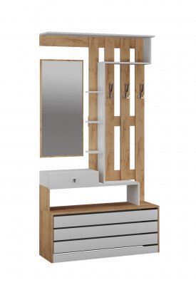 Мини-прихожая Ямайка ЯПЦС-1 (ТЭКС) Дуб Крафт / Белый