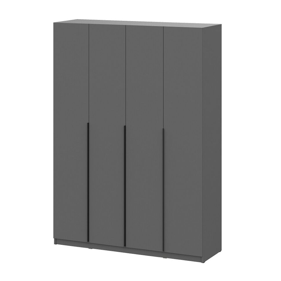Шкаф распашной с наполнением (13 полок) ШК 5 (1600), Графит