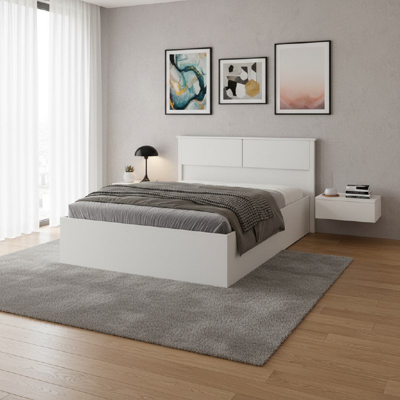 Кровать с ортопедическим основанием Толедо ТКР-1 140х200, Белый