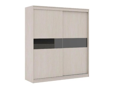 Сити 11-1 шкаф Белая Аляска / Черный