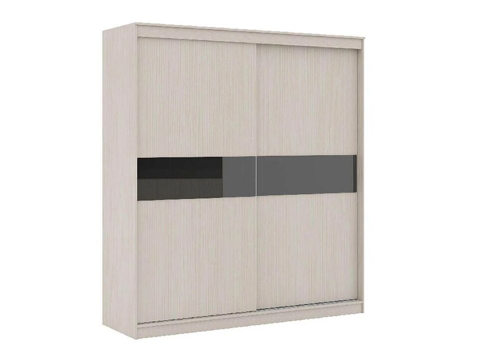 Сити 11-1 шкаф Белая Аляска / Черный