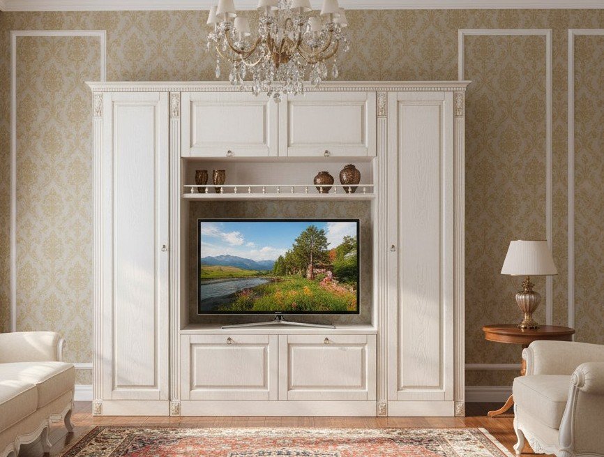 Гостиная Вероника-4 бодега светлый/ясень патина