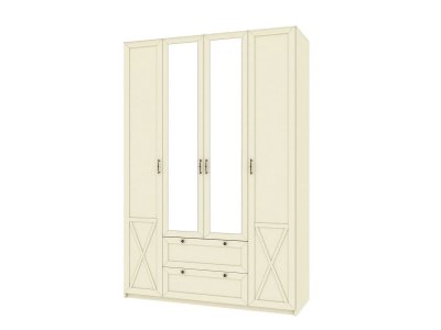 Бэль Шкаф четырехдверный / Слоновая кость