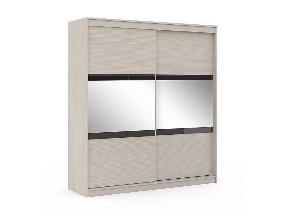 Сити 11-2 шкаф Белая Аляска / Черный