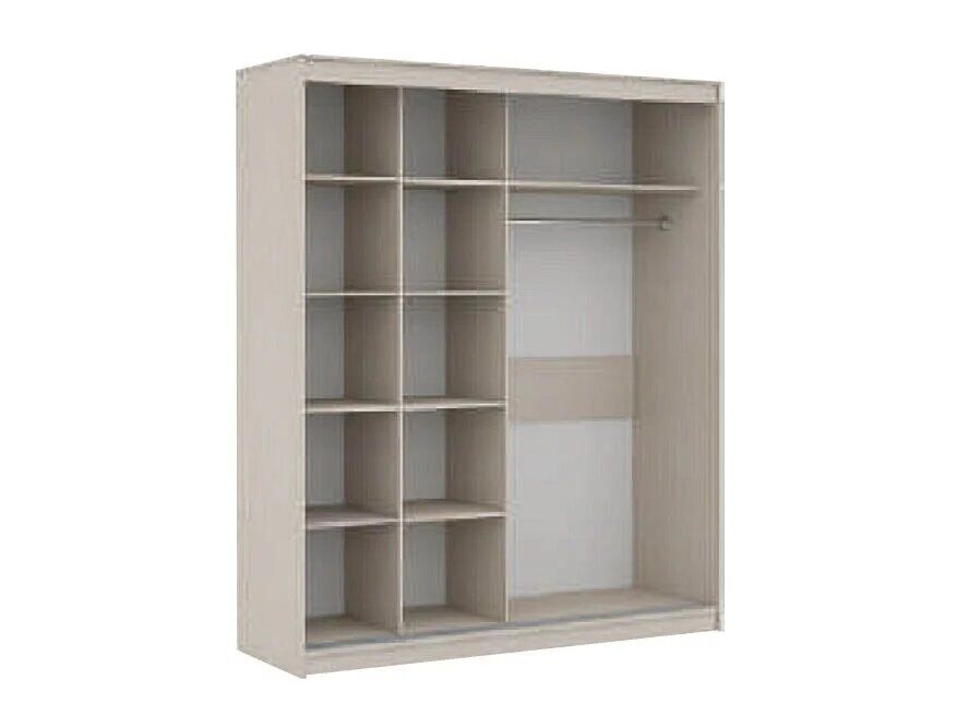 Сити 11-2 шкаф Белая Аляска / Черный