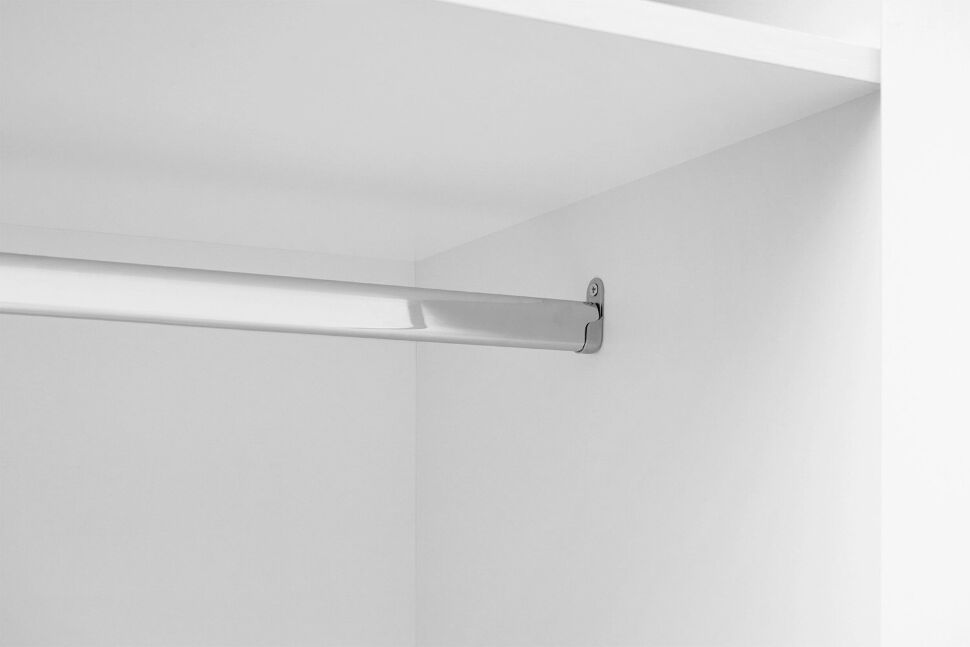 Шкаф распашной с наполнением (5 полок + 2 ящика) ШК 5 (800), Белый