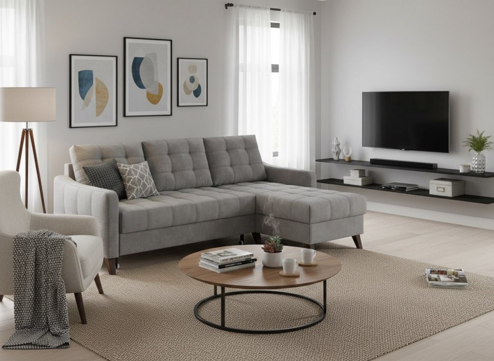 Диван угловой Римини-1 Вивальди 7