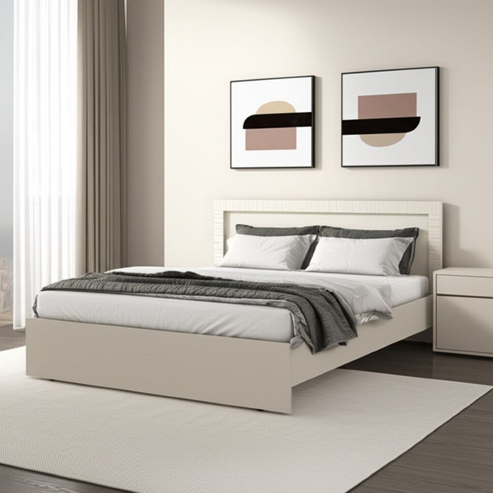 Кровать с основанием Калипсо 160х200, Бежевый