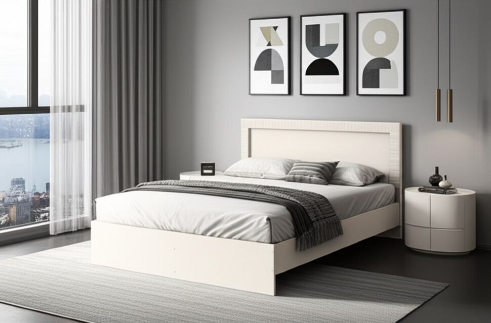 Кровать с основанием Калипсо 160х200, Бежевый