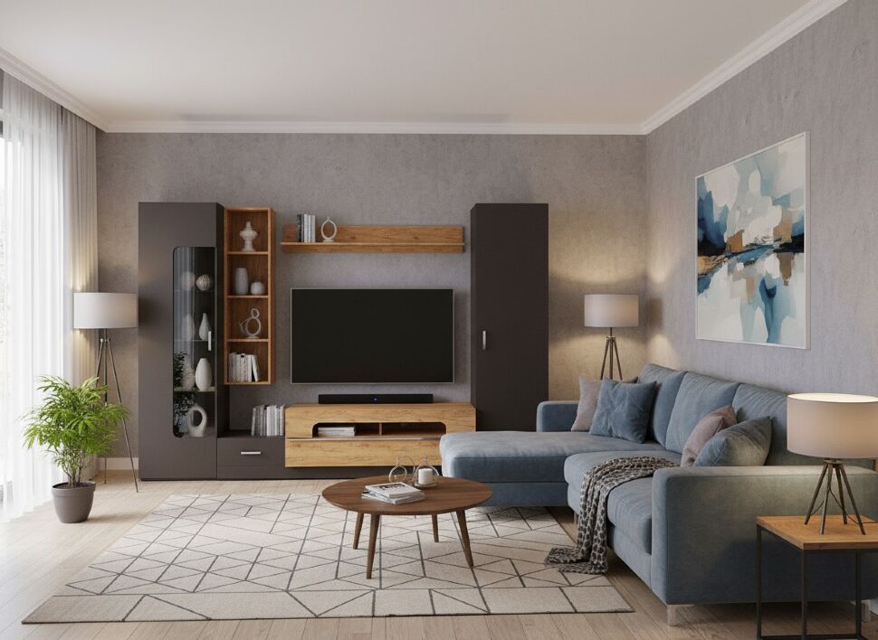 Loft - 20 стенка ТВА Бронзовый Век / Дуб Вотан