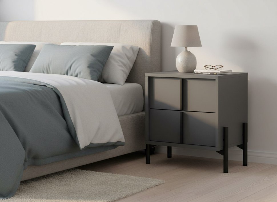 НМ 040.30 тумба прикроватная Тео Антрацит