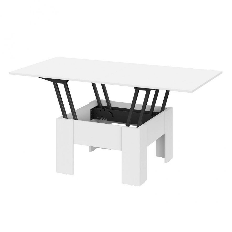 Стол журнальный трансформер СТЖ-006 Белый