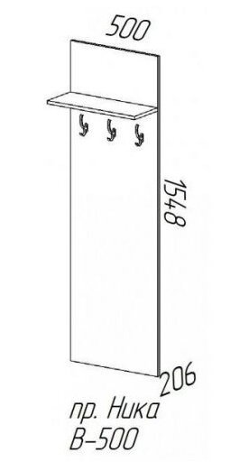  Вешалка НИКА В-500 ЭРА (Венге)