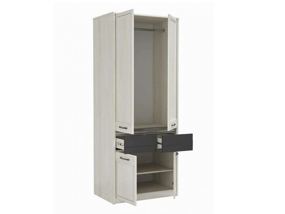 Лиана шкаф для одежды 45.02 Ясень анкор светлый/Графит