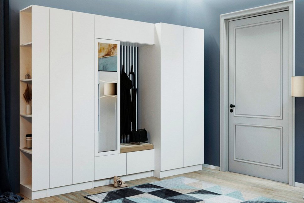 Шкаф для одежды и белья Руэлла, Белый