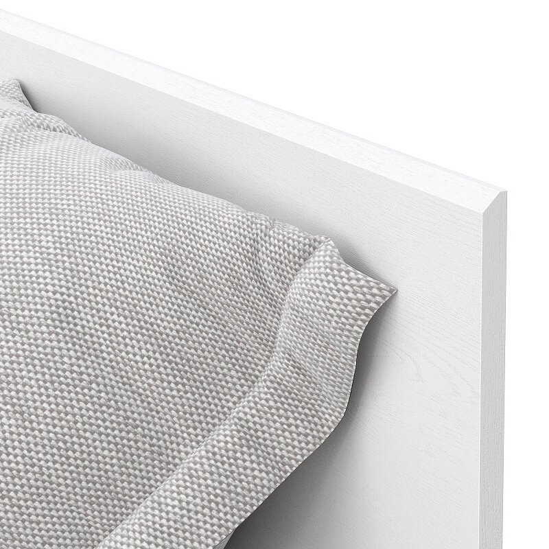 Токио кровать одинарная 0,9 с основанием / Белый текстурный