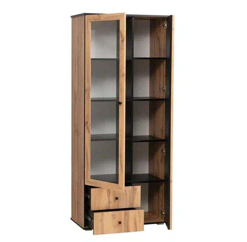 Стенка Либерти 3  (опора h20) Дуб вотан/Черный