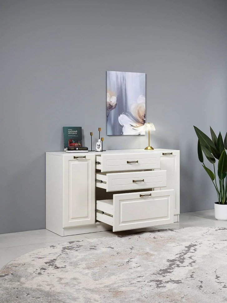 Прихожая Ливерпуль 1 Белый/Ясень ваниль