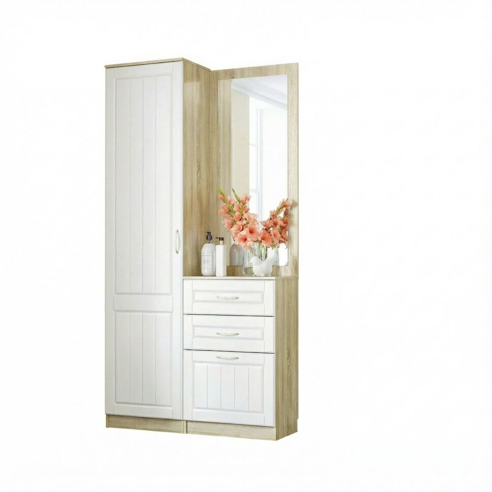 Прихожая Оливия-2 Дуб Сонома/белое дерево