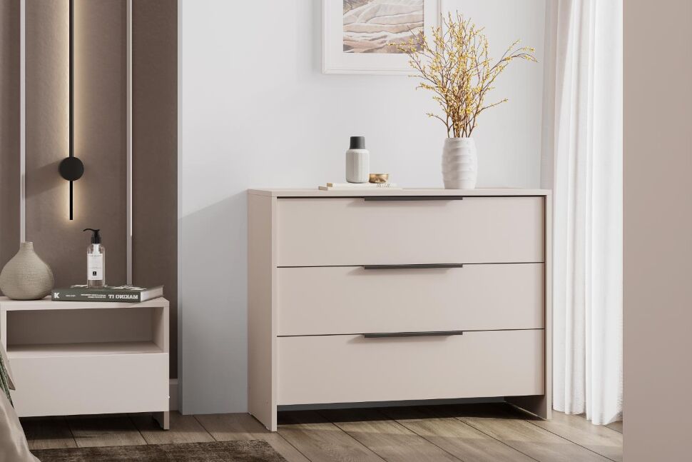 Камелия 1 комод 3 ящика (серия 2) / Меланж