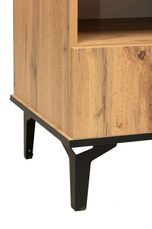 Стенка Либерти 3 (опора h150) Дуб вотан/Черный