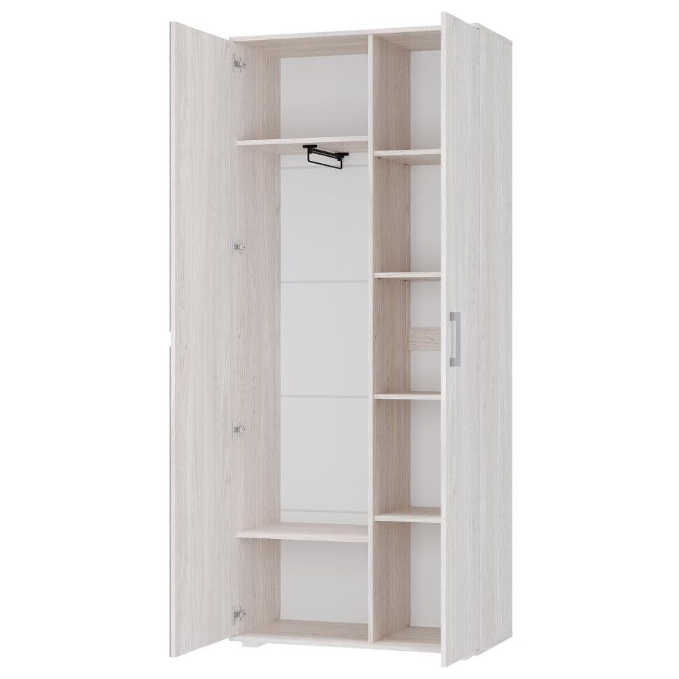 Шкаф двухстворчатый Флоренция, Ясень белый