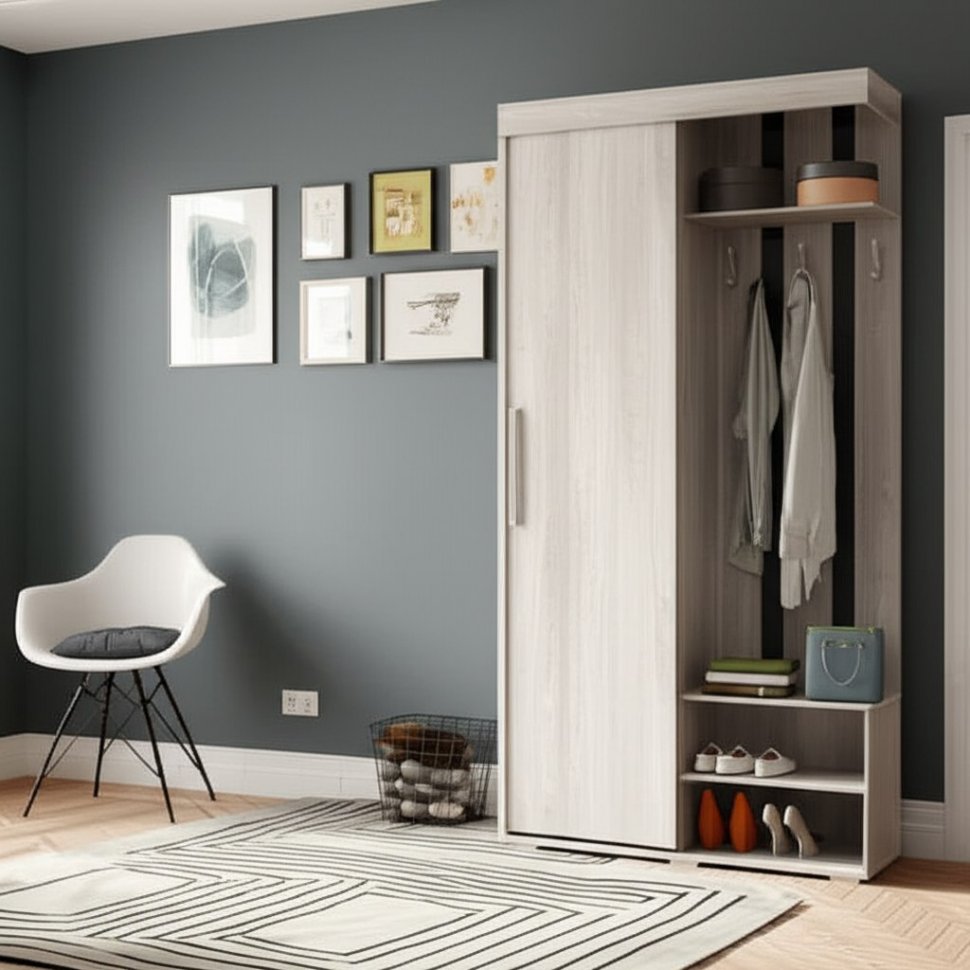 Прихожая Зара ПР-01 (БТС) Ясень Белый