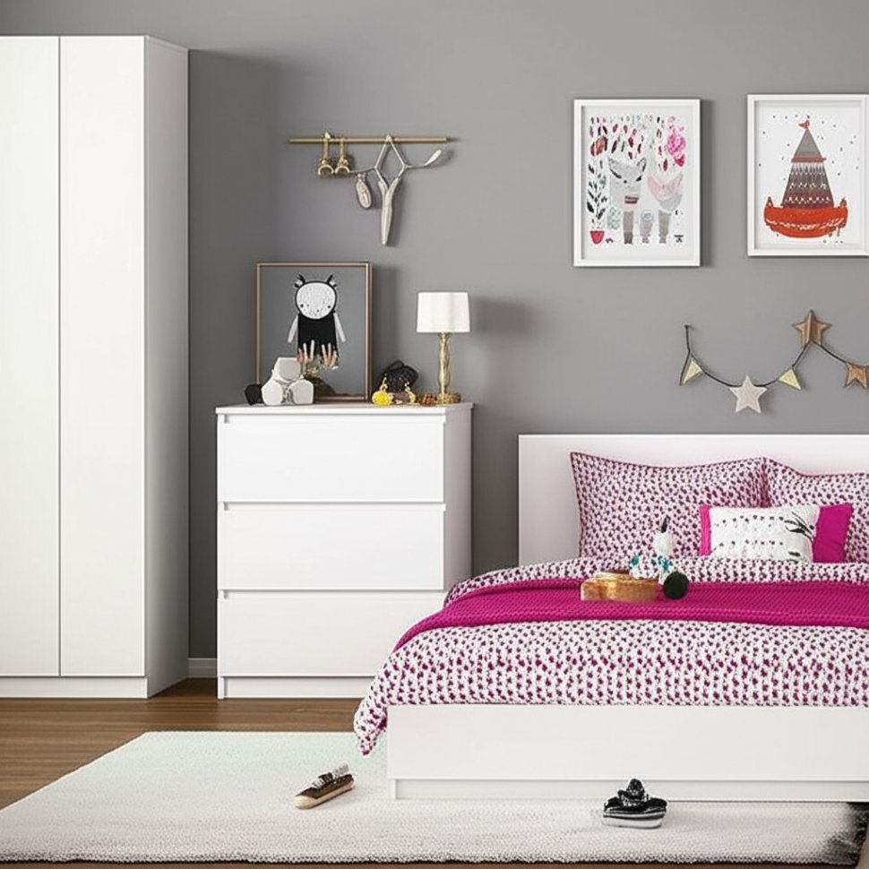 Комод Симпл КМ-01 (БТС) Белый