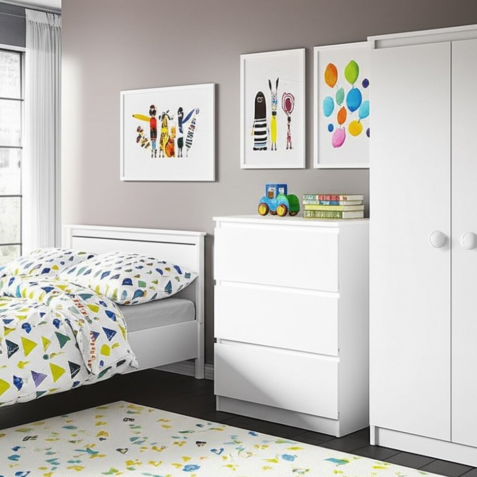 Комод Симпл КМ-01 (БТС) Белый