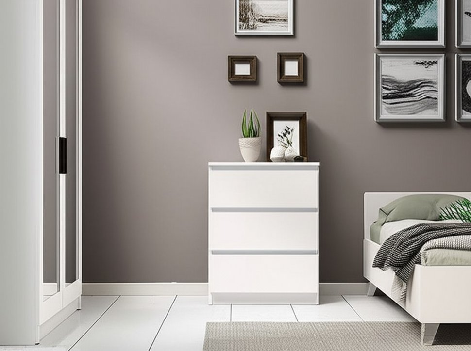 Комод Симпл КМ-01 (БТС) Белый