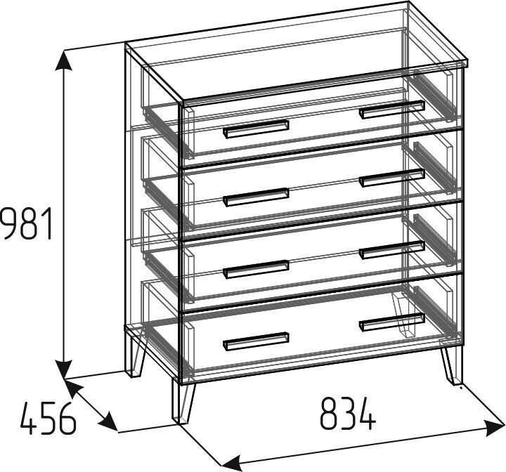 Комод Норвуд 455 Глазов-мебель