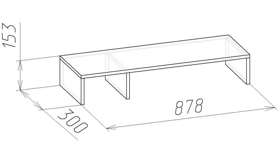 Подставка Глазов-мебель Sherlock 17 (Дуб сонома)