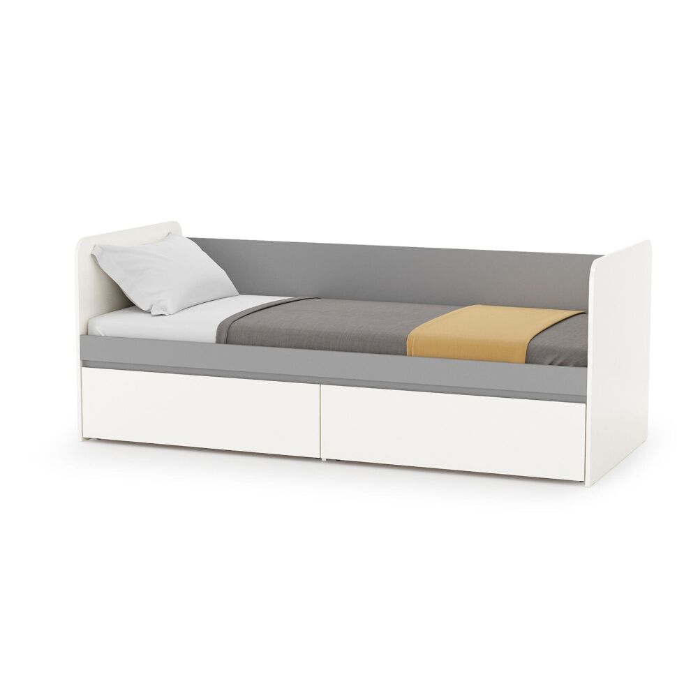 Торонто кровать 11.39 Белый/Серый