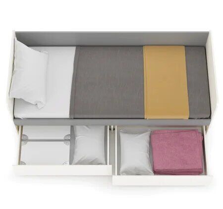 Торонто кровать 11.39 Белый/Серый