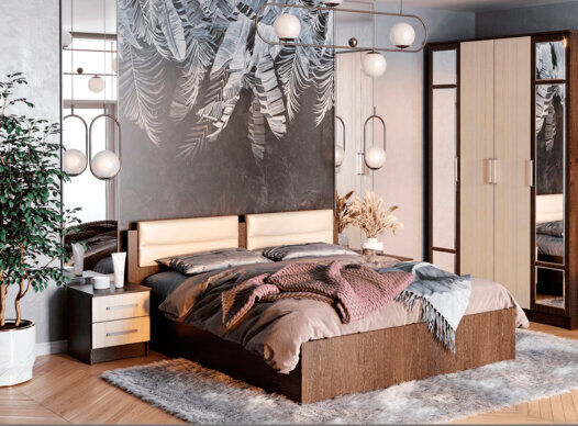 Кровать 160х200 Фиеста NEW (БТС) с настилом из ДСП