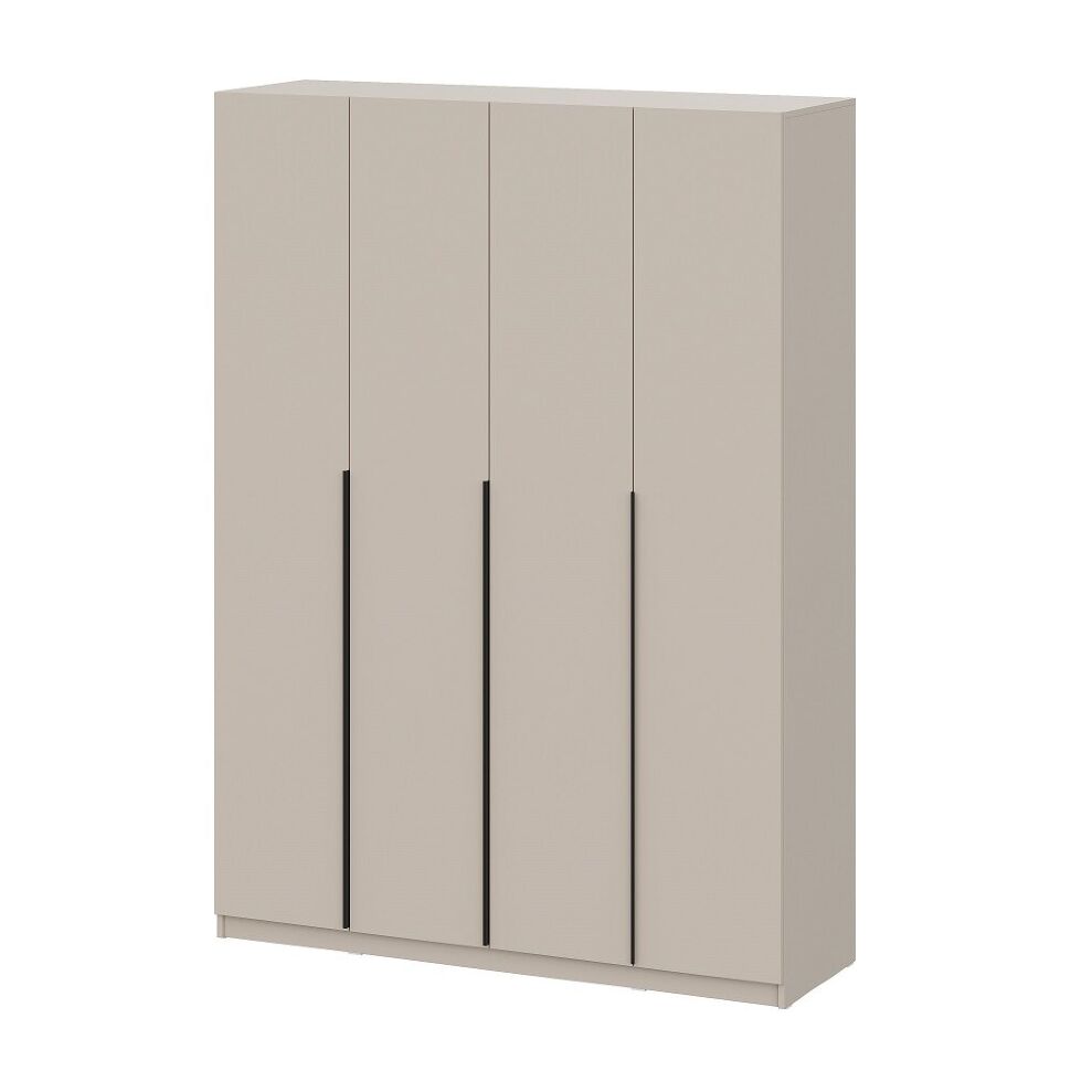 Шкаф распашной с наполнением (11 полок + 2 ящика + штанга) ШК 5 (1600), Меланж