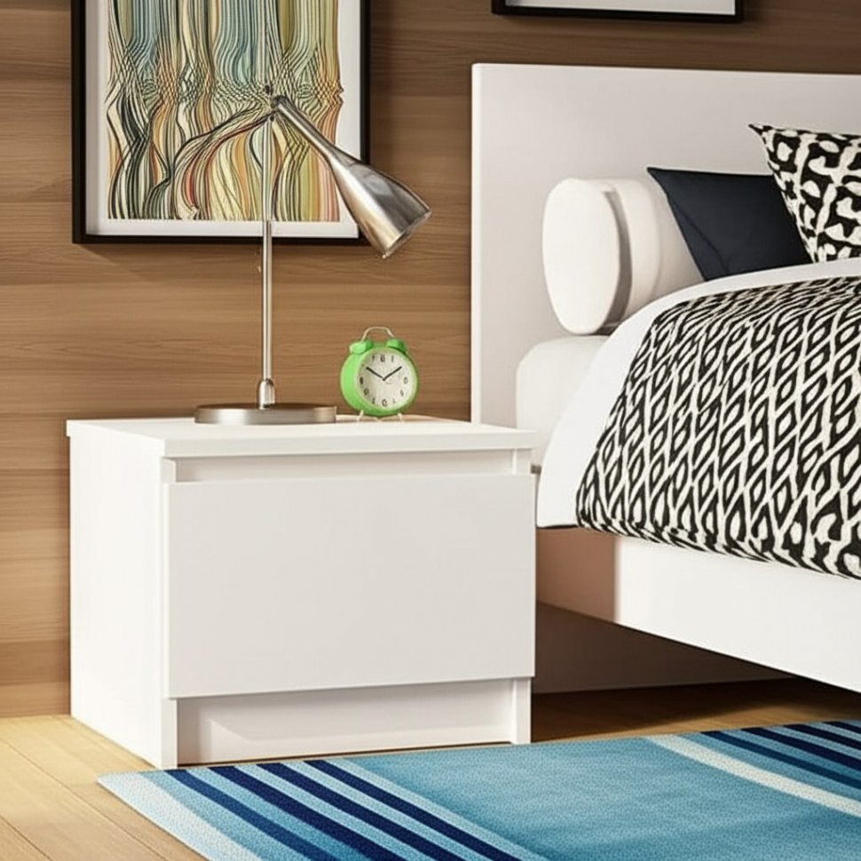 Тумба прикроватная Симпл ТБ-11 (БТС) Белый