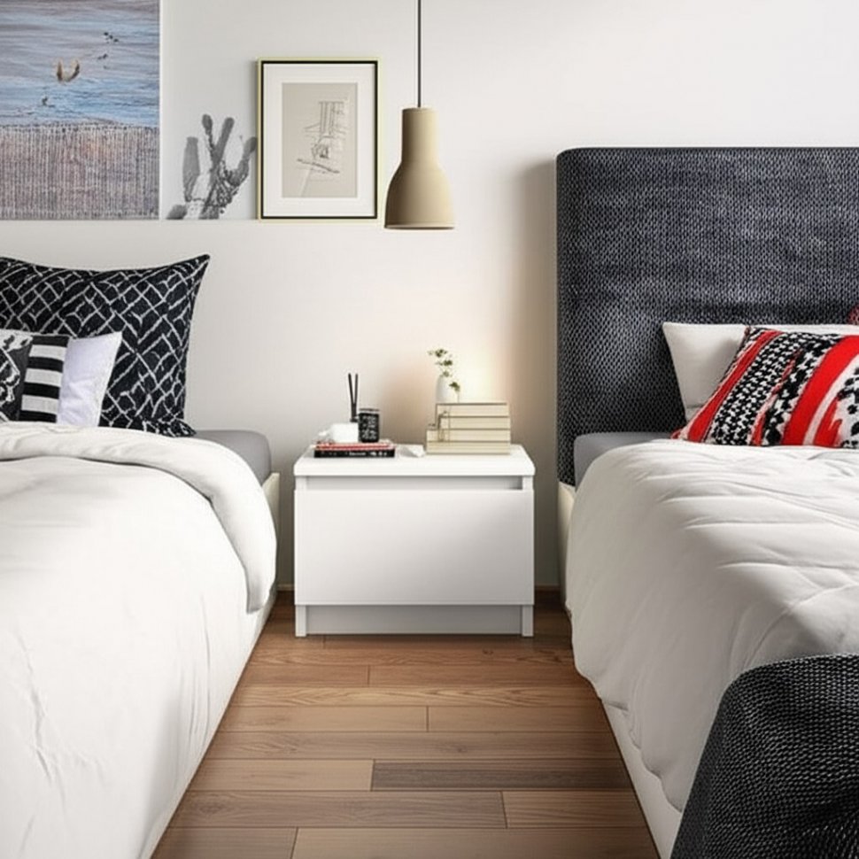 Тумба прикроватная Симпл ТБ-11 (БТС) Белый