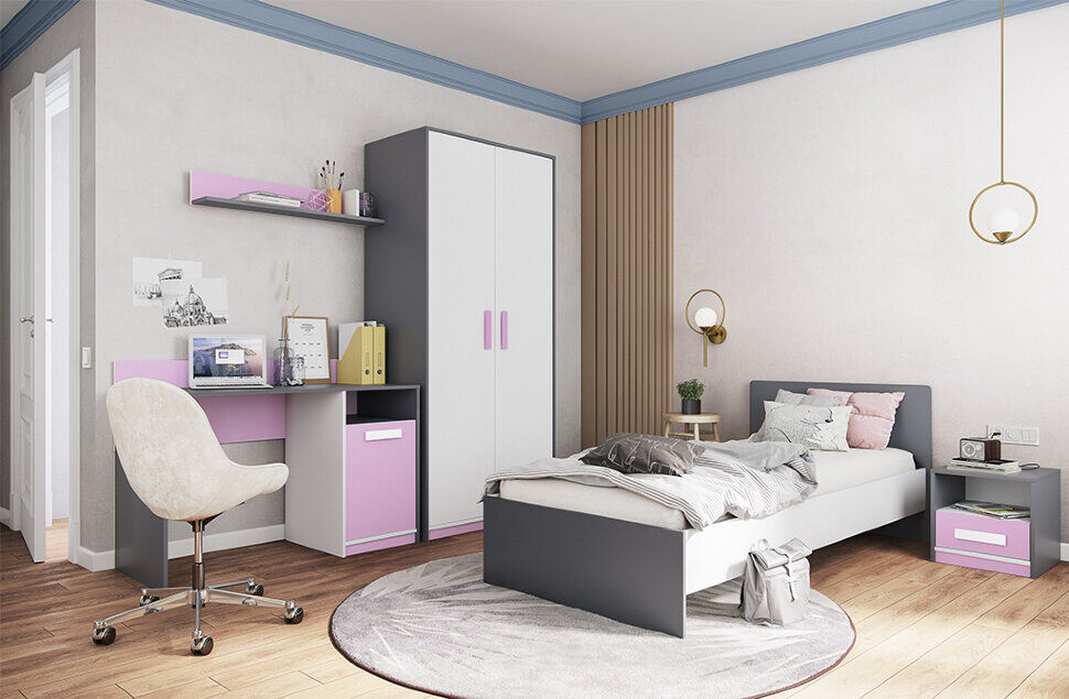 Стол письменный КС-1 Кэнди (Домани) Лаванда