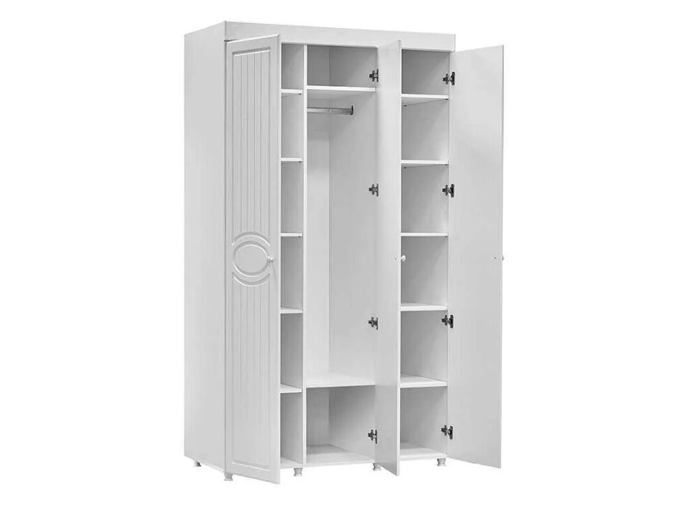 Спальня Монако-4 мягкая спинка белое дерево