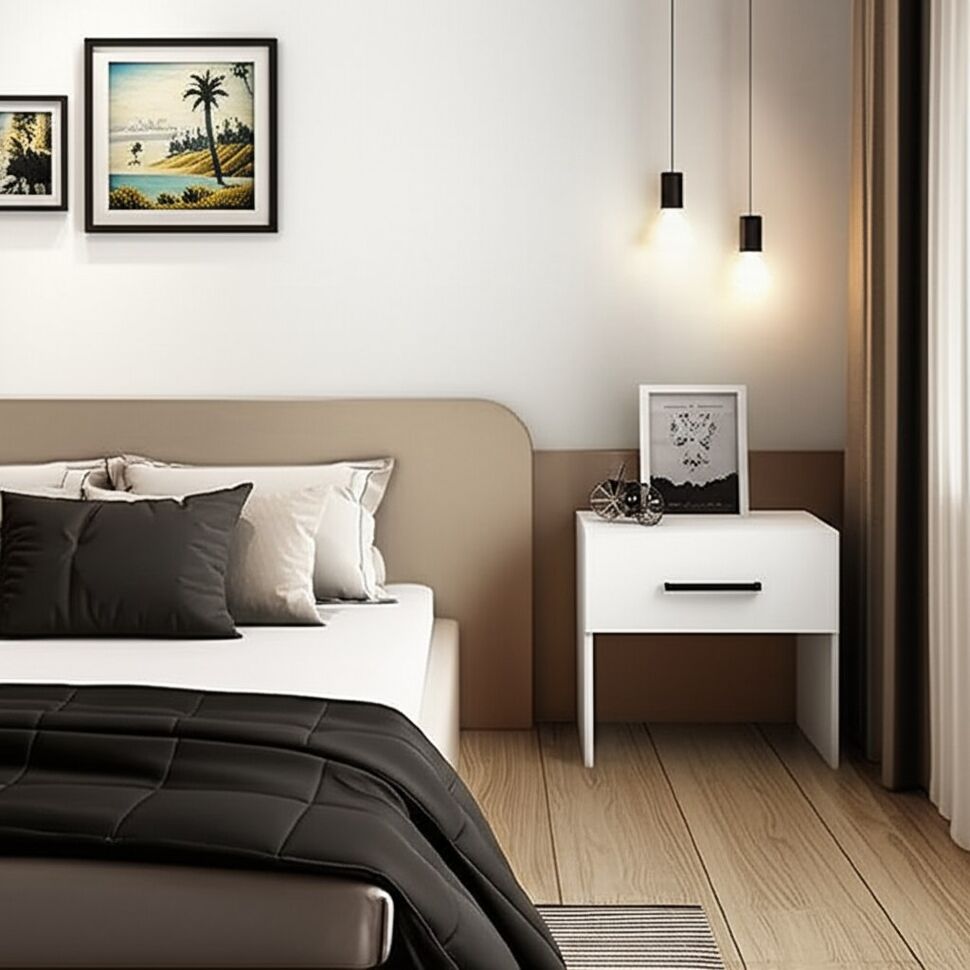 Тумба прикроватная VICTOR (Горизонт) Белый