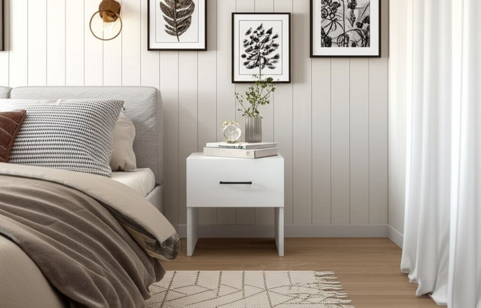 Тумба прикроватная VICTOR (Горизонт) Белый